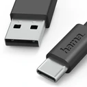 Καλώδιο Hama Usb Usb-A Usb-C Black