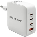 Φορτιστής Πρίζας Qoltec Gan 140w 5v 20v 2.5a 5a,3xusb C Pd,1xus
