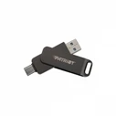 USB Flash 128 GB Patriot Pendrive Rage R550 Usb Type-C/Usb A