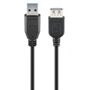 Καλώδιο USB Goobay 3.0 σε USB (F) 93999, copper, 3m, μαύρο