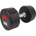 AMILA Polygon PU Series Fixed Dumbbell 35.0 kg (Chromed Handle)