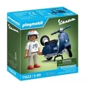 Playmobil Figures Set Vespa 71622 1969 Vespa 150 Sprint Veloce, Blue