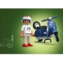 Playmobil Figures Set Vespa 71622 1969 Vespa 150 Sprint Veloce, Blue