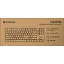 Gaming Πληκτρολόγιο Ενσύρματο Defender Mechanic Cleik Os Gk-135