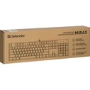 Gaming Πληκτρολόγιο Ενσύρματο Defender Mechanic Mirax Gk-352