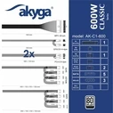 Τροφοδοτικό 600W Akyga AK-C1-600 ATX PRO SERIES