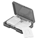 Θήκη Goobay για κάρτες SD & micro SD 95349, 4 θέσεις, διάφανη-γκρι
