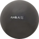 Μπάλα Pilates Amila 19cm, Μαύρη, bulk