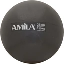 Μπάλα Pilates Amila 25cm, Μαύρη, σε κουτί