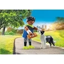 Playmobil My Life 71740 Jogger with Border Collie