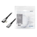 Καλώδιο USB Logilink USB3.2 Gen2 Type-C to USB-C/F, PD, AV, 0.5m