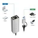 Αντάπτορας Δικτύου USB Logilink USB-A/-C to 2,5G Ethernet Gray