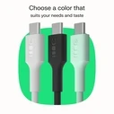Καλώδιο USB Green Cell USB-C PowerStream 100W braid 1,2m Green