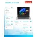 Laptop Lenovo 14" Ultrabook ThinkPad X9-14 G1 21QA0025PB W11Pro Ultra 7 258V/32GB/1TB/INT/Grey Plus (US Keyboard)