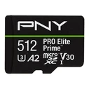 Κάρτα Μνήμης microSDXC 512GB PNY Elite Prime + Adapter SD