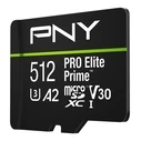 Κάρτα Μνήμης microSDXC 512GB PNY Elite Prime + Adapter SD