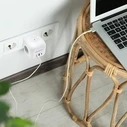 Πολύπριζο Qoltec Power cube 6in1 extension cord 3xAC USB