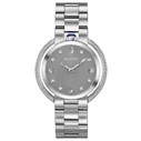 Γυναικείο Ρολόι Bulova 96R219 (35mm) Μεταλλικό Μπρασελέ Ασημί