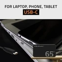 Φορτιστής Laptop Qoltec 65W PD 5V 20V 3.25A USB-C 3.1