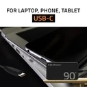 Φορτιστής Laptop Qoltec 90W PD 5V 20V 4.5A USB-C 3.1