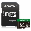 Κάρτα Μνήμης microSD 64GB Adata Speed Plus UHS1 U3 V30 A2