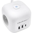 Πολύπριζο Qoltec Power cube 6in1 3x AC 2x USB 1x USB-C PD 20W