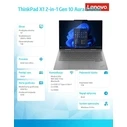 Laptop Lenovo 14" Ultrabook Thinkpad X1 2-in-1 Gen10 21NU0023PB W11Pro Ultra 7 258V/32GB/1TB/Grey (US Keyboard)
