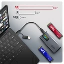 Θήκη για Σκληρό Δίσκο Axagon EEM2-SD2 SSD USB3.2 Gen2 M.2 NVMe/SA