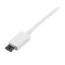Καλώδιο USB σε Micro USB Startech USBPAUB1MW Λευκό