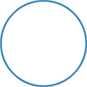 Hula Hoop HQ 60cm Φ19mm 230g Blue - AMILA