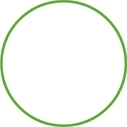 Χούλα-Χουπ AMILA HQ 70 cm Φ19 mm 280 g, Πράσινο