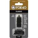 Σφυρίχτρα Fox40 Classic Safety Μαύρη με Κορδόνι