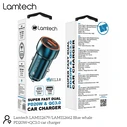 Φορτιστής Αυτοκινήτου Lamtech METAL QC3.0 & PD20W SAPHIRE BLUE