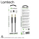 Καλώδιo 3,5mm Lamtech AUDIOCABLE BRAIDED 1m to 3.5mm Black