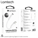 Αντάπτορας 3,5mm Lamtech Lightning Audio JACK WHITE