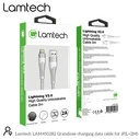 Καλώδιο Lightning Lamtech Lightning to HIGH QUALITY UNBREAKABLE SILVER 2M