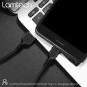 Καλώδιo USB Lamtech Data Type-C 3M Black