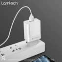 Φορτιστής Πρίζας Lamtech Quick Charger USB3.0 18W WHITE