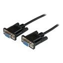 Καλώδιο StarTech DB9 RS232 serial null modem cable - male / female - 9-pin s black - DB-9 to DB-9 - 2m