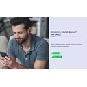 Bluetooth Handsfree Celebrat bluetooth A20 με μαγνήτη, 10mm, BT 5.0, μαύρα