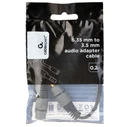 Αντάπτορας 6,35mm Cablexpert to 3,5mm Audio Cable 0,2M