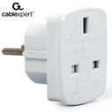 Αντάπτορας Πρίζας Cablexpert AC UK SOCKET to EU SCHUKO PLUG 7,5A