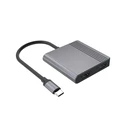 USB-C Multi Port Adapter CABLEXPERT 3 in 1 HDMI USB PD Space Grey