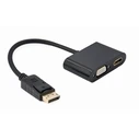 Αντάπτορας DisplayPort Cablexpert Male to HDMI FEMALE+VGA Black