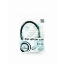 Αντάπτορας DVI-I Cablexpert PASSIVE Male to DUAL VGA Female Splitter 0.3M Black