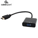 Αντάπτορας HDMI Cablexpert to VGA and Audio Single PORTBlack