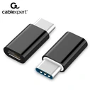 Αντάπτορας USB Cablexpert ,0 Type-C (CM/MICRO USB-F) Black