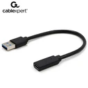 Αντάπτορας USB Cablexpert USB3.1 AM to Type-C Female 10CM Black