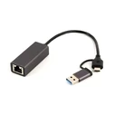 Αντάπτορας Δικτύου USB Cablexpert USB3.1+TYPEC GIGABIT SPACE Grey