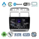 VenCore 3236-10005-0655S - Οθόνη Multimedia Android 15 9" PX5S Octa-Core 2GB/32GB IPS με Πρόσοψη, CarPlay, Android Auto και Υποστήριξη Κάμερας 360° για Peugeot 307 2002-2008 - Ασημί